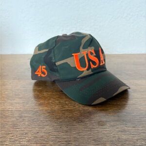 RARE Trump 45 Camouflage USA Baseball Cap